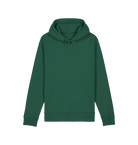 Bottle Green Printed Hoody Front